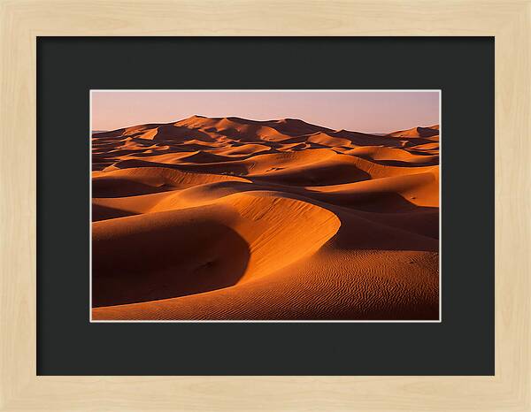 Sunset Serenity At Erg Chebbi Dunes
