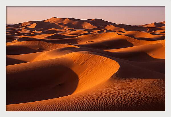 Sunset Serenity At Erg Chebbi Dunes