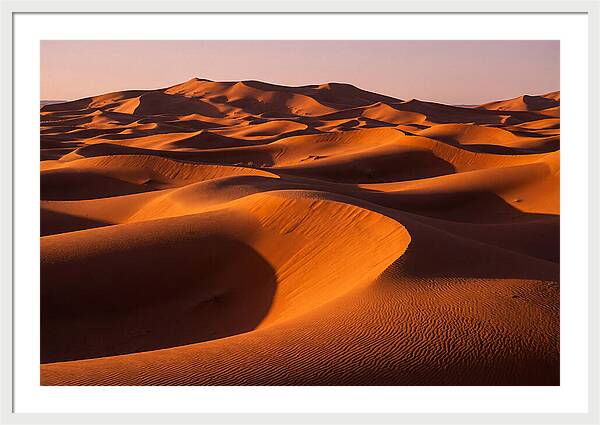 Sunset Serenity At Erg Chebbi Dunes