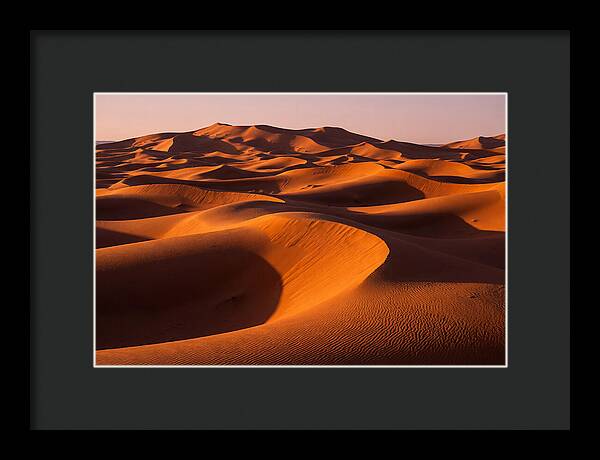 Sunset Serenity At Erg Chebbi Dunes