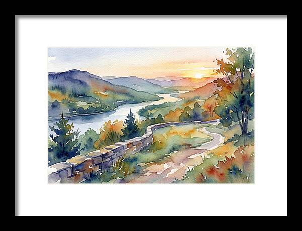 Sunset Vista Overlooking Nature