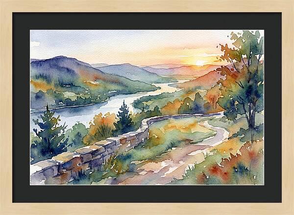 Sunset Vista Overlooking Nature