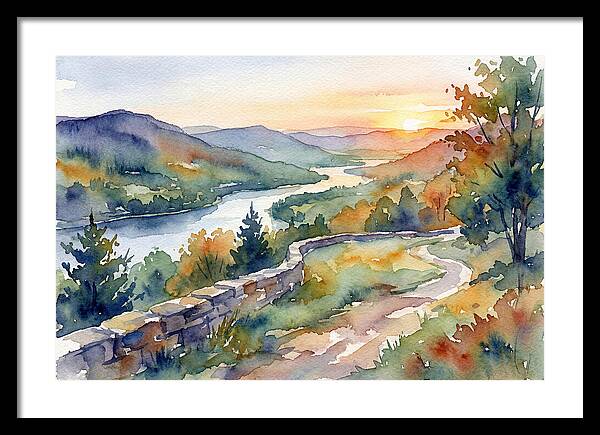 Sunset Vista Overlooking Nature