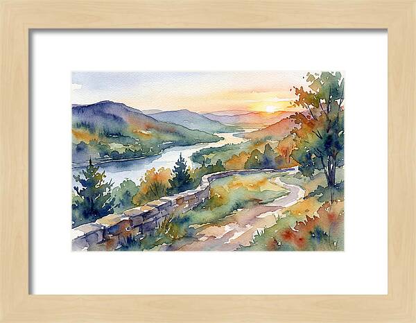 Sunset Vista Overlooking Nature