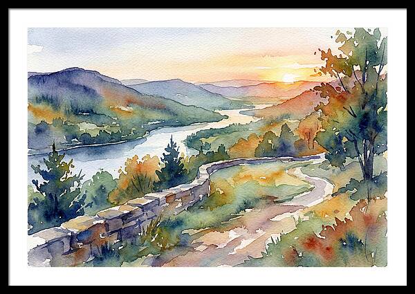 Sunset Vista Overlooking Nature