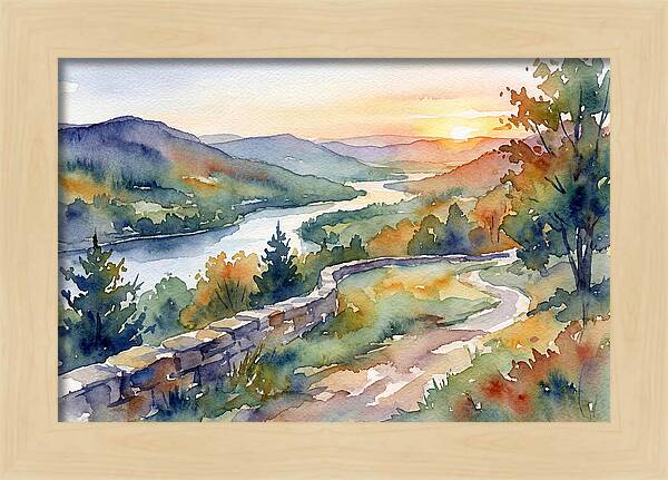 Sunset Vista Overlooking Nature