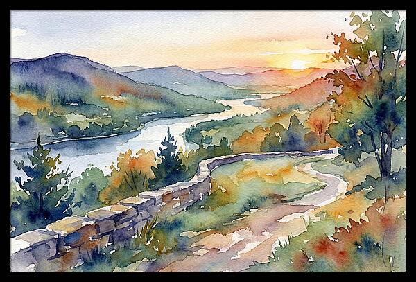 Sunset Vista Overlooking Nature