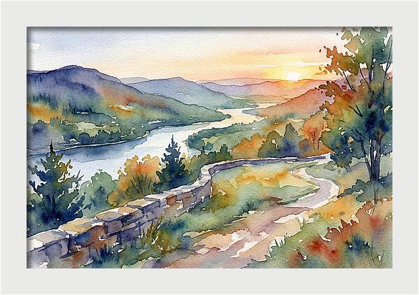 Sunset Vista Overlooking Nature
