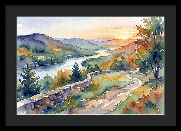 Sunset Vista Overlooking Nature