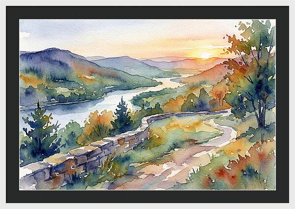 Sunset Vista Overlooking Nature