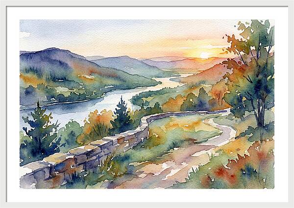 Sunset Vista Overlooking Nature