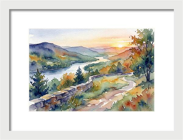 Sunset Vista Overlooking Nature