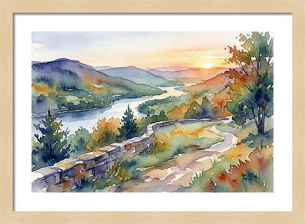 Sunset Vista Overlooking Nature