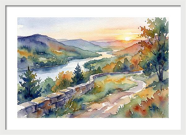 Sunset Vista Overlooking Nature