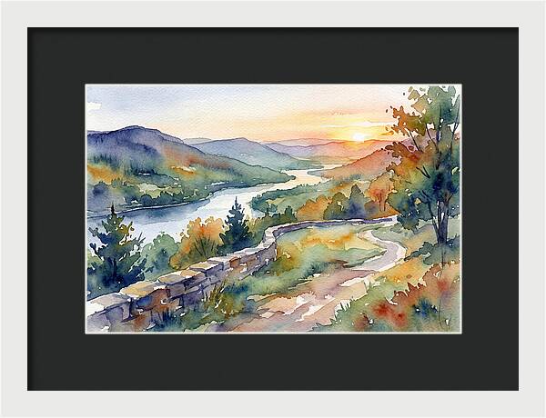 Sunset Vista Overlooking Nature
