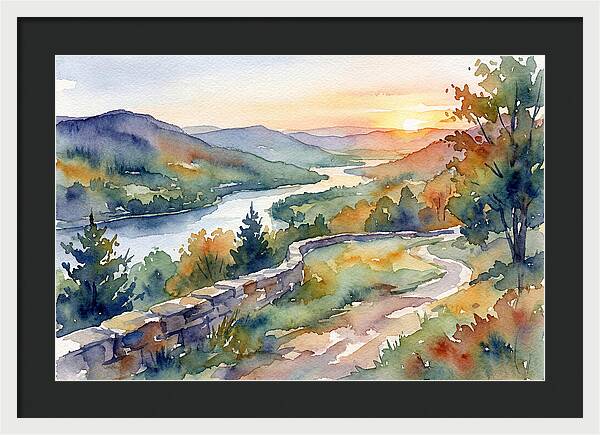 Sunset Vista Overlooking Nature