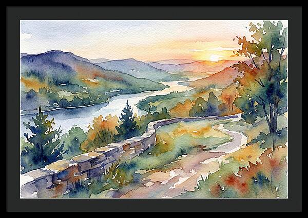 Sunset Vista Overlooking Nature