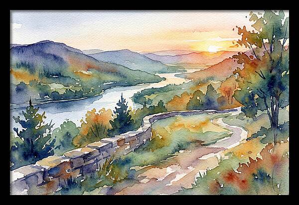 Sunset Vista Overlooking Nature