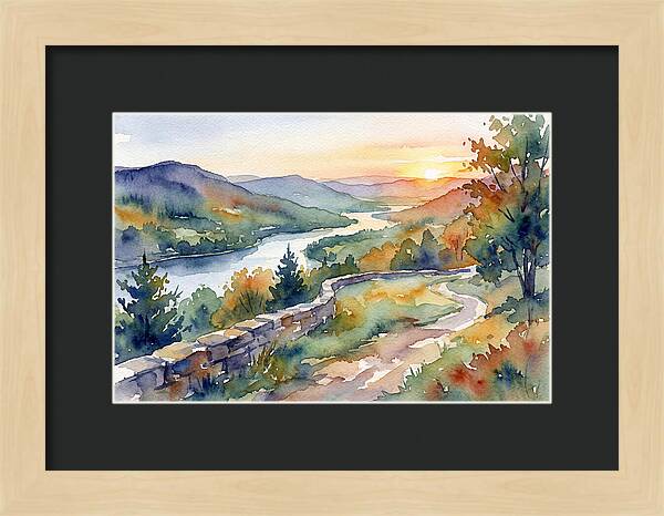 Sunset Vista Overlooking Nature