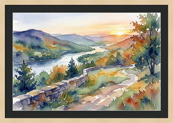 Sunset Vista Overlooking Nature