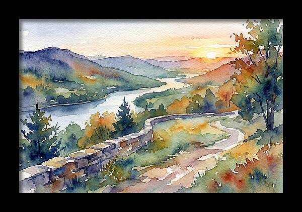 Sunset Vista Overlooking Nature