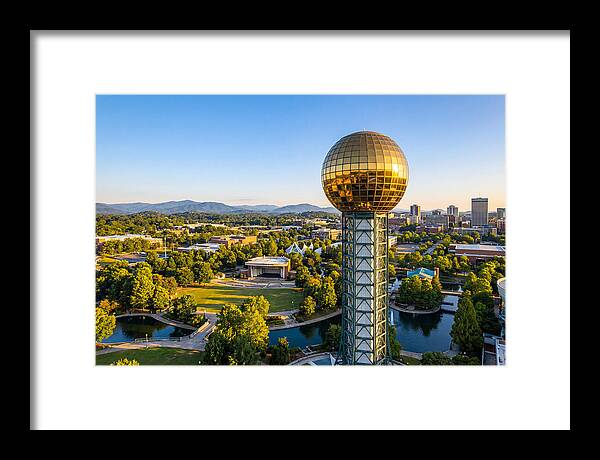 Sunsphere Over Knoxville Skyline
