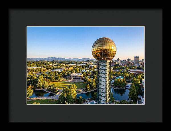 Sunsphere Over Knoxville Skyline