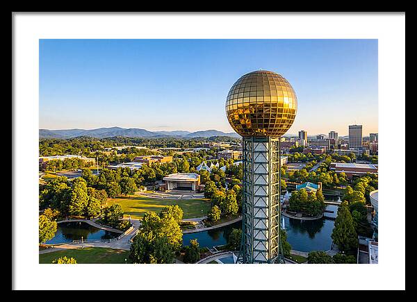 Sunsphere Over Knoxville Skyline