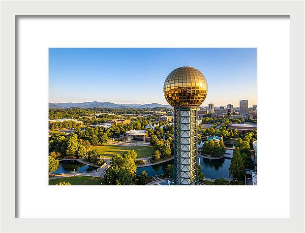 Sunsphere Over Knoxville Skyline
