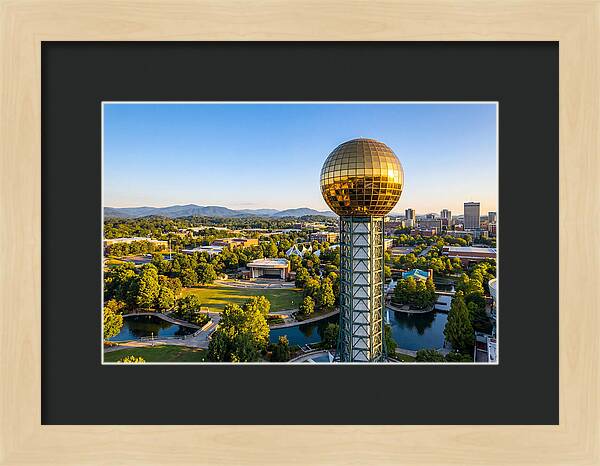Sunsphere Over Knoxville Skyline