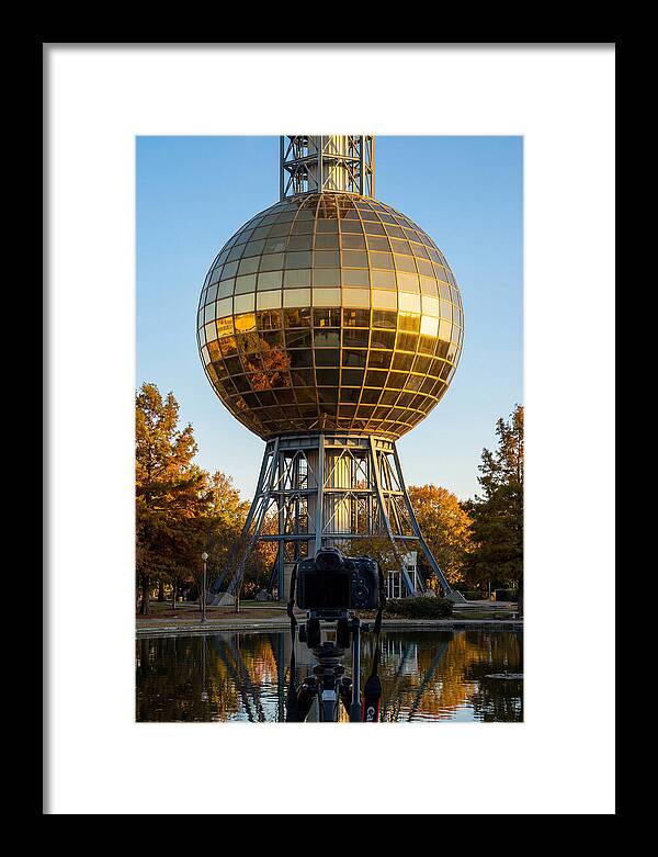Sunsphere Reflection At Dusk