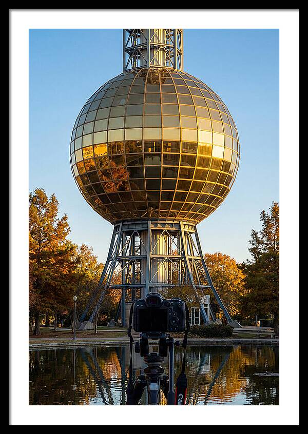 Sunsphere Reflection At Dusk