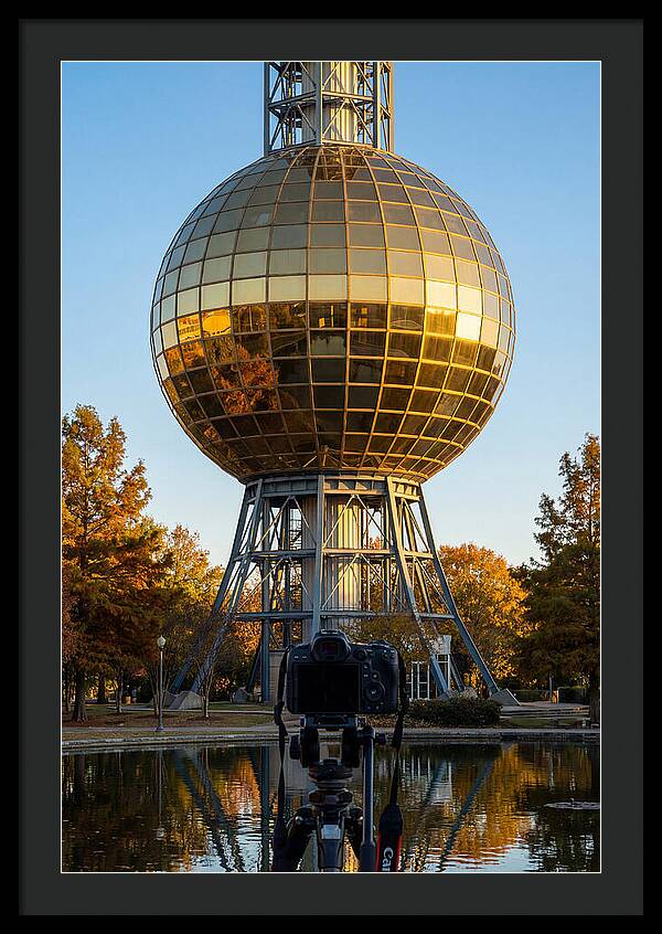 Sunsphere Reflection At Dusk