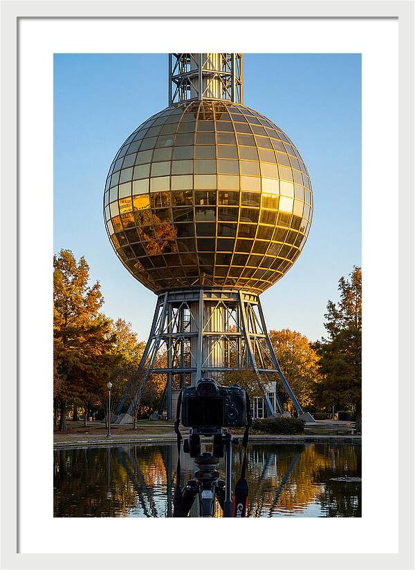 Sunsphere Reflection At Dusk