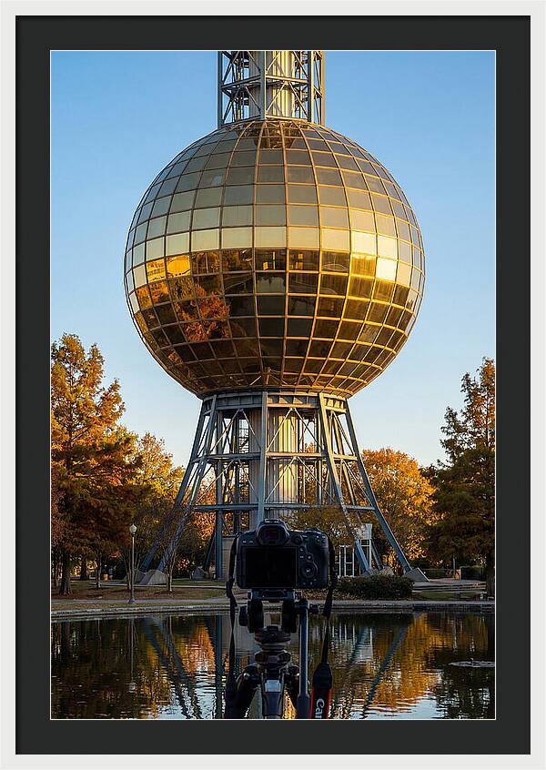 Sunsphere Reflection At Dusk