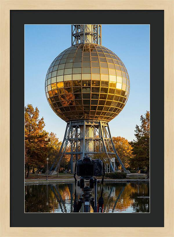 Sunsphere Reflection At Dusk
