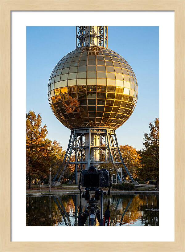 Sunsphere Reflection At Dusk