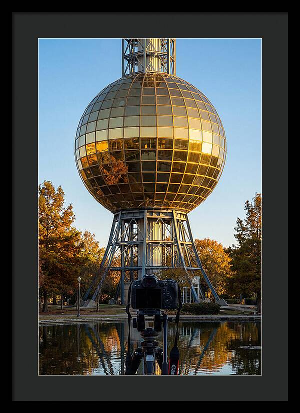 Sunsphere Reflection At Dusk