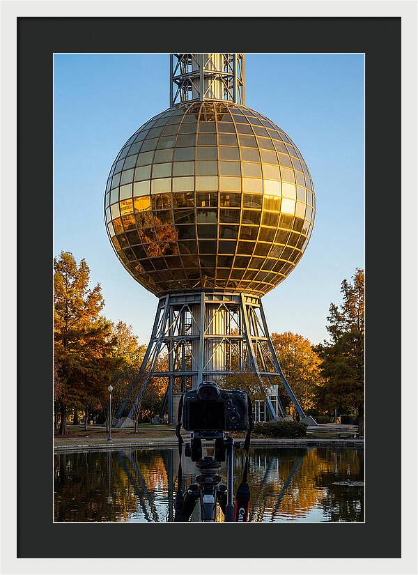 Sunsphere Reflection At Dusk