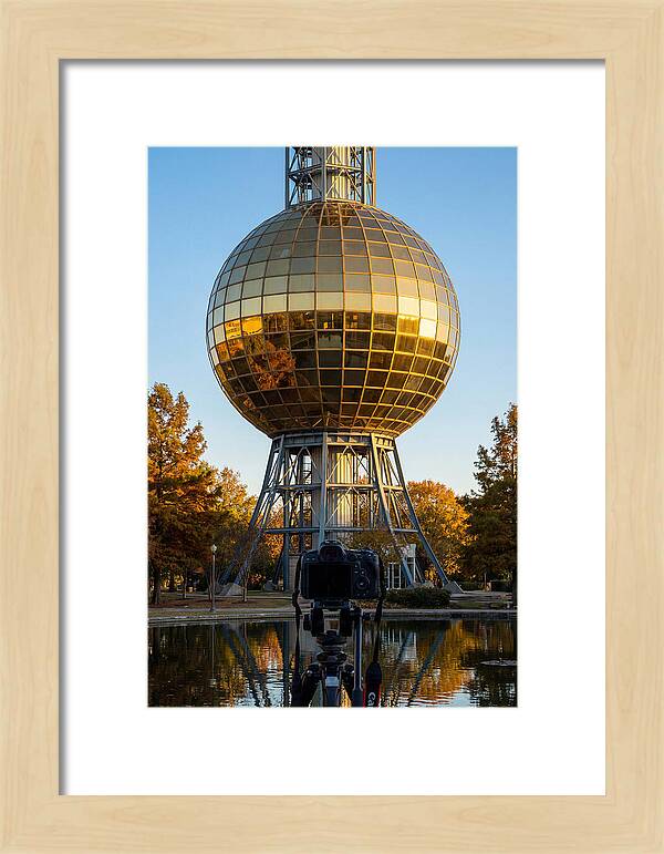 Sunsphere Reflection At Dusk