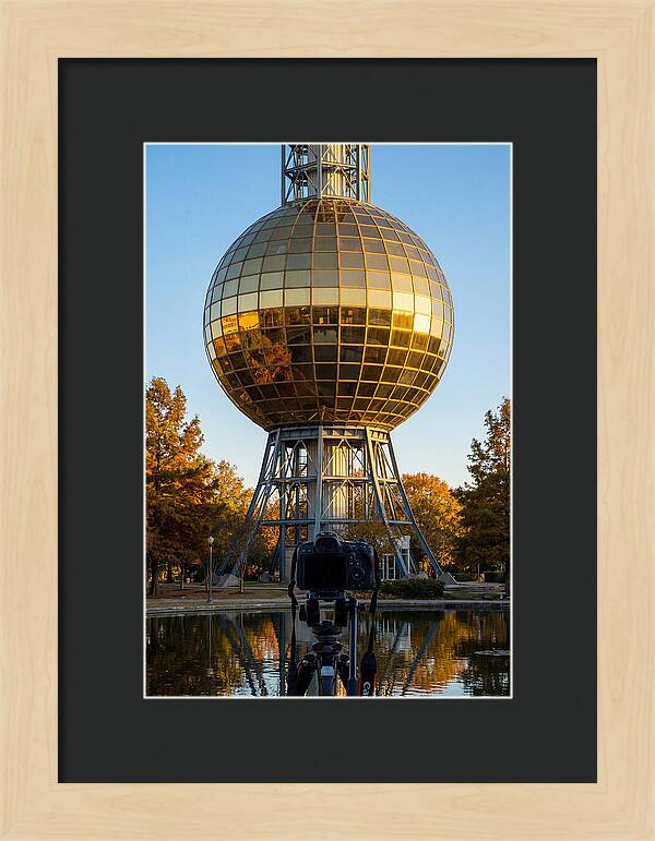 Sunsphere Reflection At Dusk