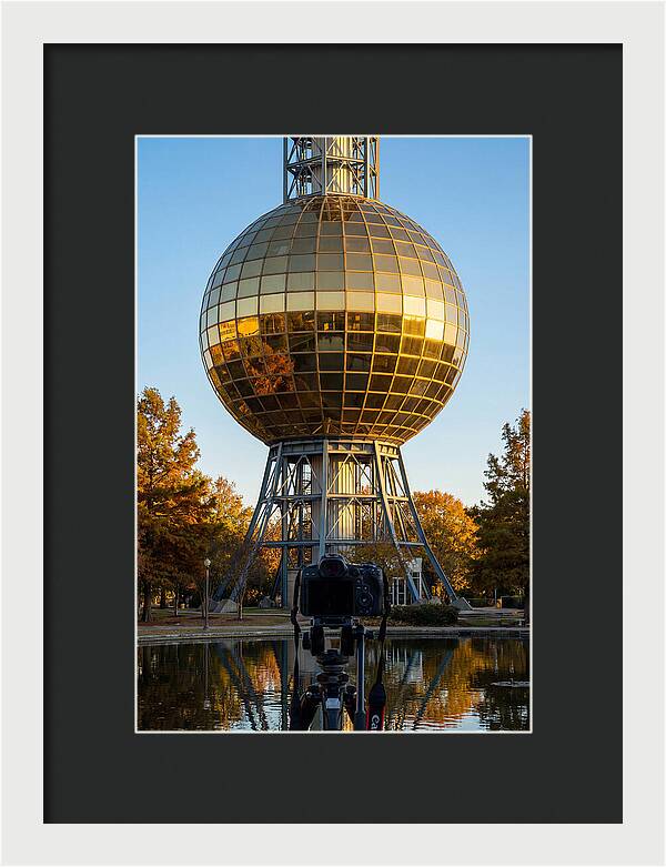 Sunsphere Reflection At Dusk