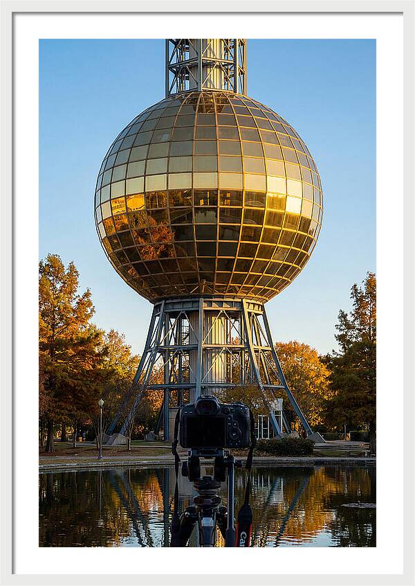 Sunsphere Reflection At Dusk