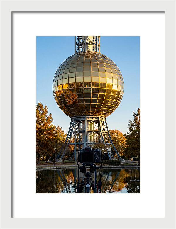 Sunsphere Reflection At Dusk