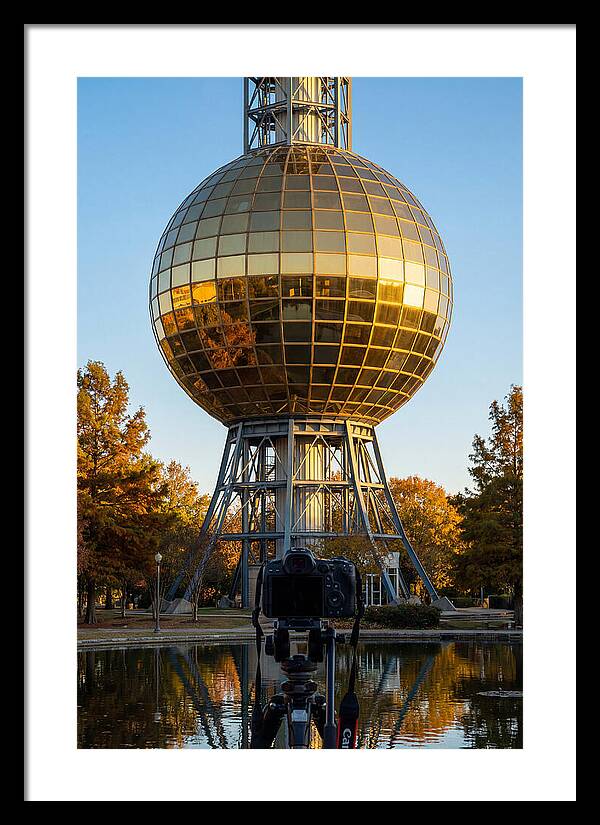 Sunsphere Reflection At Dusk