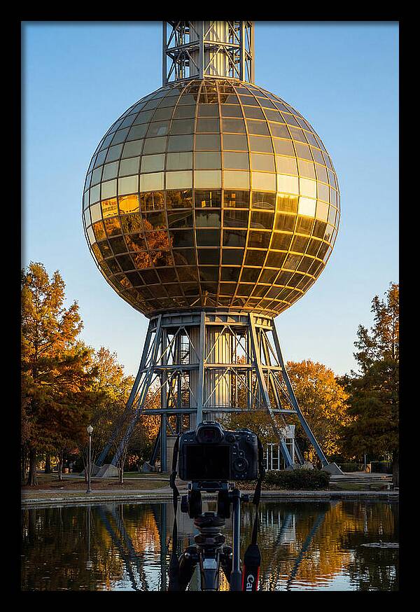Sunsphere Reflection At Dusk