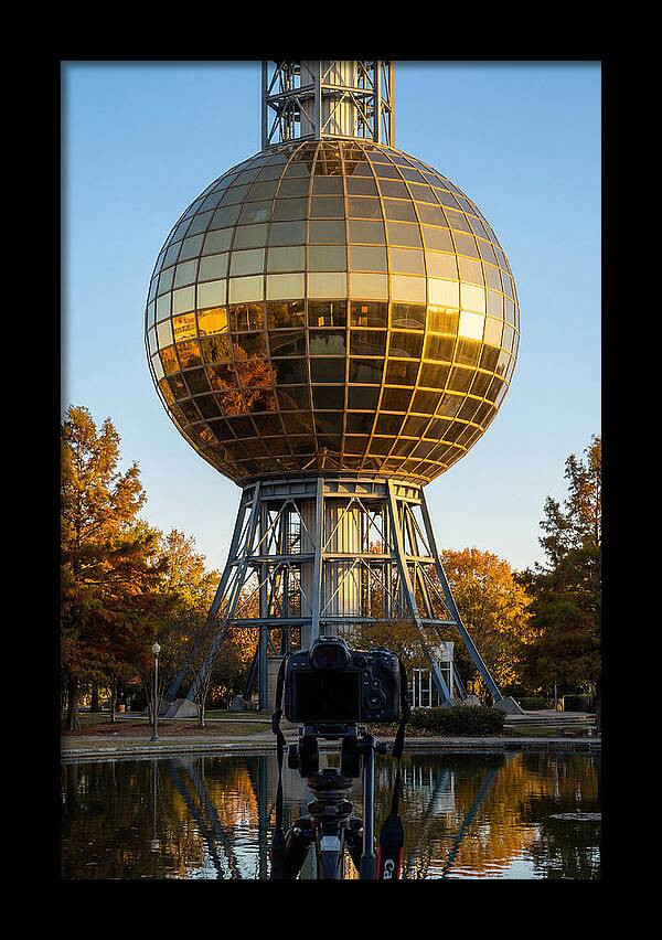 Sunsphere Reflection At Dusk
