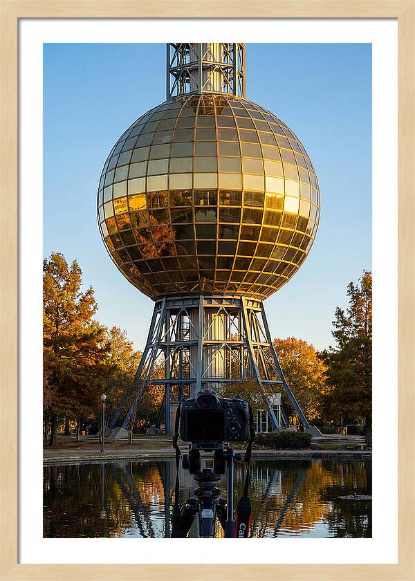 Sunsphere Reflection At Dusk