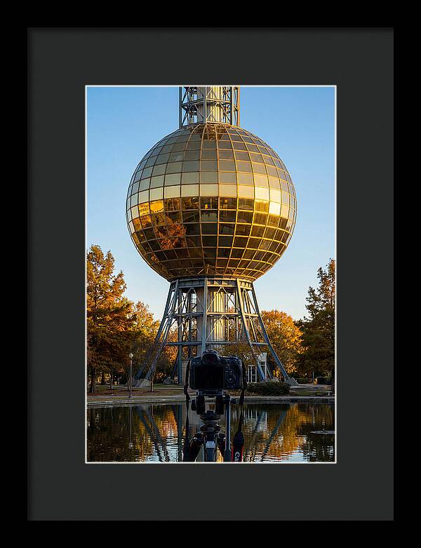 Sunsphere Reflection At Dusk