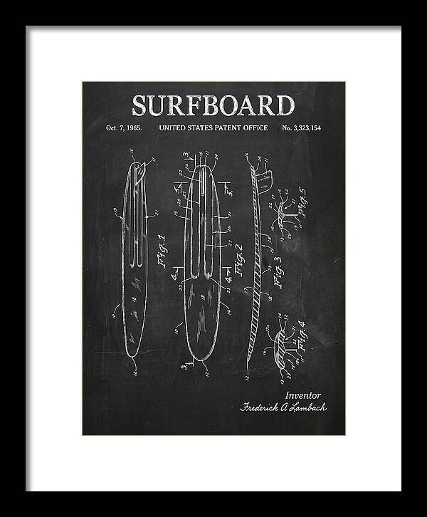 Surfboard Chalkboard Patent Us3323154a